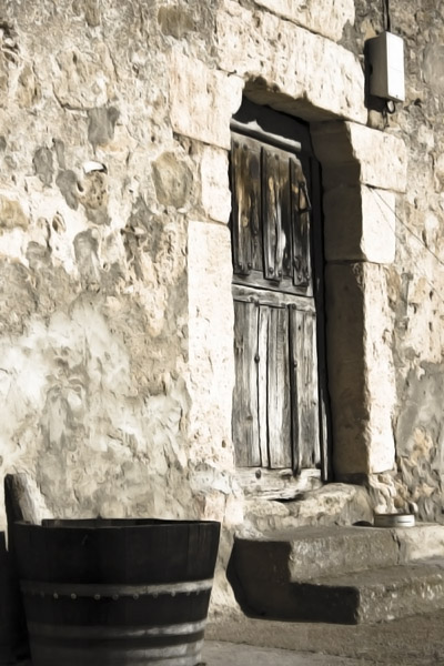 Fachada de piedra de la casa del tio Blas