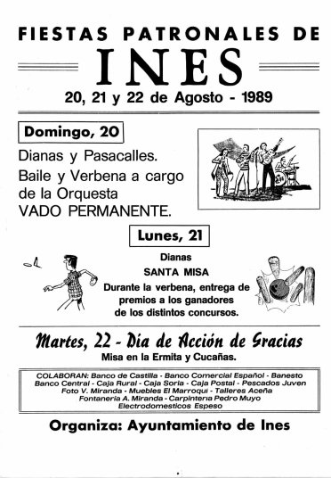 Cartel de fiestas 1989